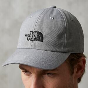 The North Face Unisex Horizon Hat Gray Embroidered Logo Adjustable Cap OSFA